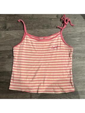 y2k southpole striped pink tank